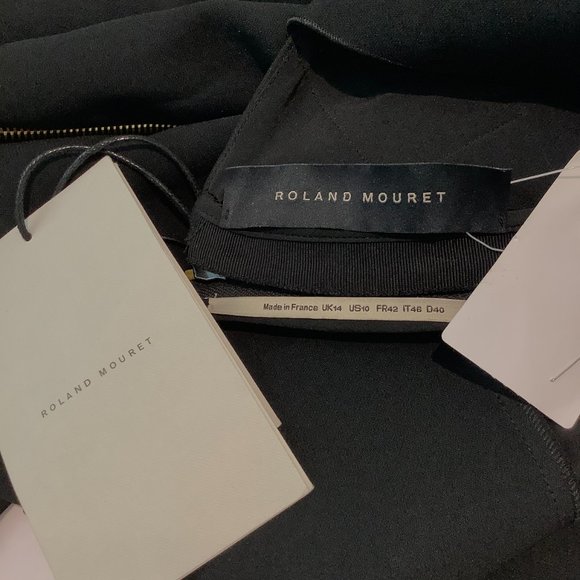 Roland Mouret Black Nortoni One Shoulder Crepe Romper/Jumpsuit - Picture 4 of 4